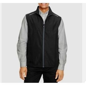 Core 365 Mens Techno Lite Vest Size 4XL Black Full Zip Lightweight Windbreaker